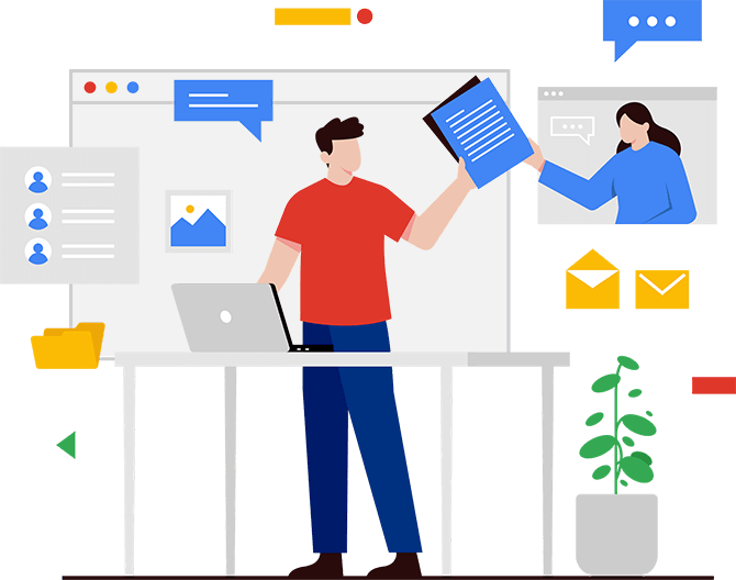 Team collaborating on business strategy